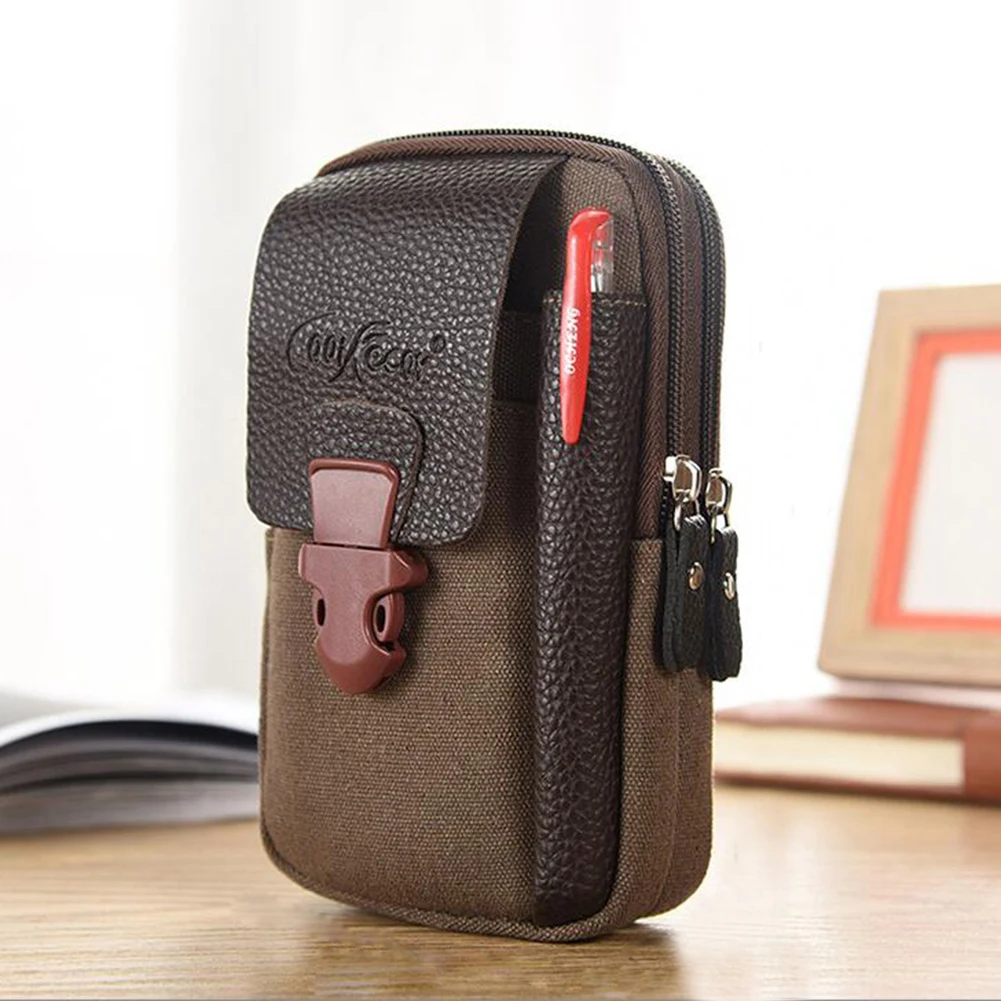 Men's Canvas Fanny Waist Bag Business Sports Casual Mobile Phone Belt Bum Pouch Wallet Elderly Male Zipper Outdoor Pocket
Men's Canvas Fanny Waist Bag Business Sports Casual Mobile Phone Belt Bum Pouch Wallet Elderly Male Zipper Outdoor Pocket