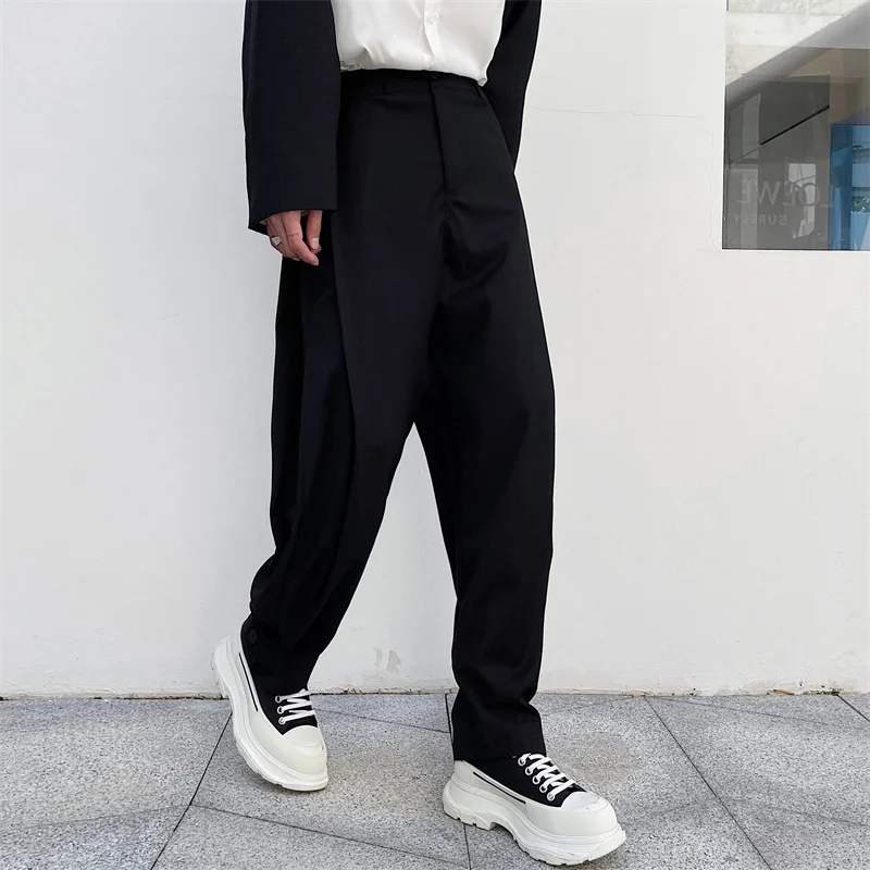 Men's Loose Adjustable Leggings Korean Fashion Trend Personalized Hairstylist Wide Leg Work Clothes Casual Pants
Men's Loose Adjustable Leggings Korean Fashion Trend Personalized Hairstylist Wide Leg Work Clothes Casual Pants