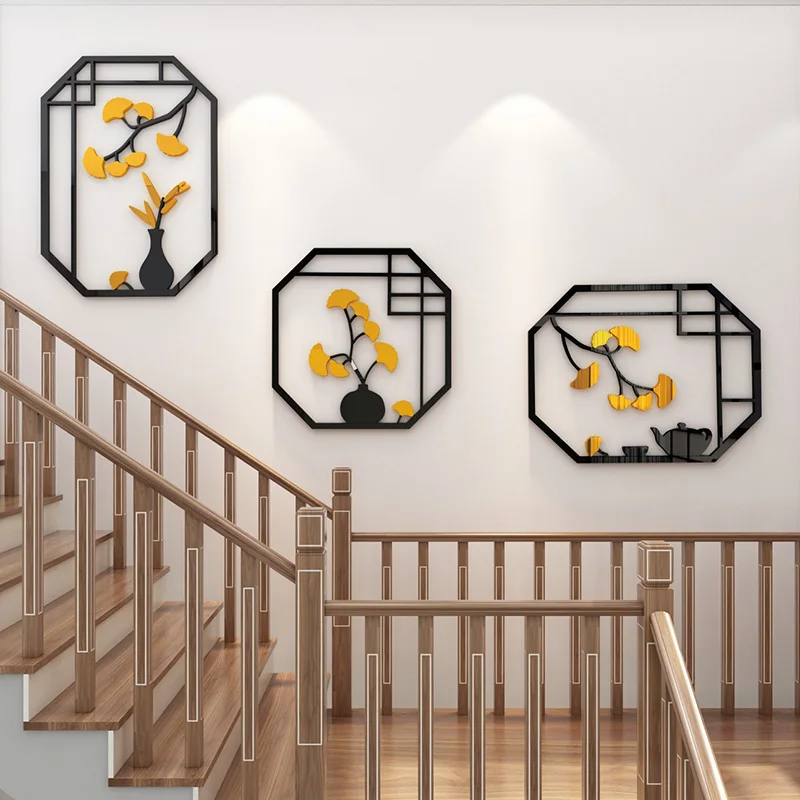 Creative Light Luxury Vase Stickers Chinese Staircase Restaurant Living Room Dining Room Background Wall 3D Wall Stickers Decor
Creative Light Luxury Vase Stickers Chinese Staircase Restaurant Living Room Dining Room Background Wall 3D Wall Stickers Decor