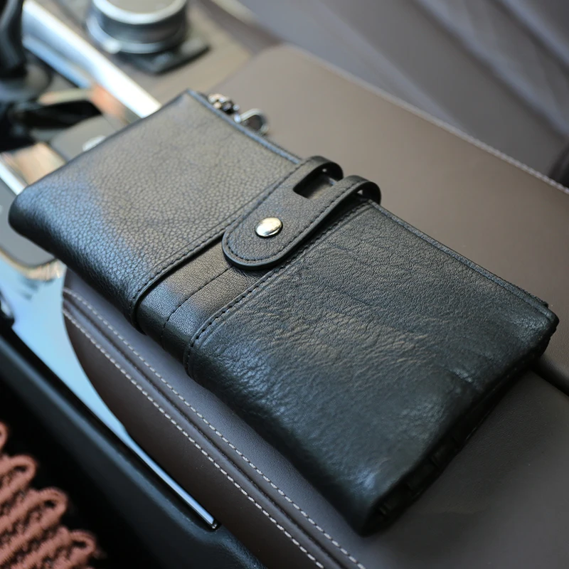 Design Unisex Men Clutch Wallets Genuine Leather Male Women's Long Wallet Double Zipper Purse Coin Purse Money Phone Bag RFID
Design Unisex Men Clutch Wallets Genuine Leather Male Women's Long Wallet Double Zipper Purse Coin Purse Money Phone Bag RFID