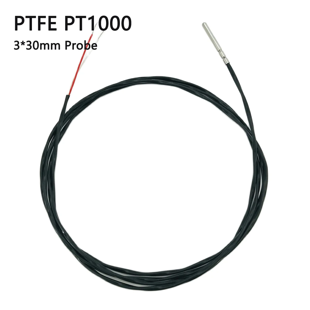 1.5 meters PT1000 Temperature Sensor 2 Wire with PTFE Coated 3*30mm probe 1.5M Wire Probe -50-180 centigrade iSentrol
1.5 meters PT1000 Temperature Sensor 2 Wire with PTFE Coated 3*30mm probe 1.5M Wire Probe -50-180 centigrade iSentrol
