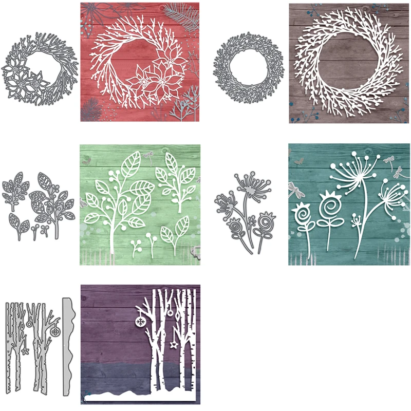 Metal Cutting Dies Plant Series Round Wreath Trunk Branches Leaves Stencil for Diy Embossing-Photo Album Paper Cards New 2021
Metal Cutting Dies Plant Series Round Wreath Trunk Branches Leaves Stencil for Diy Embossing-Photo Album Paper Cards New 2021