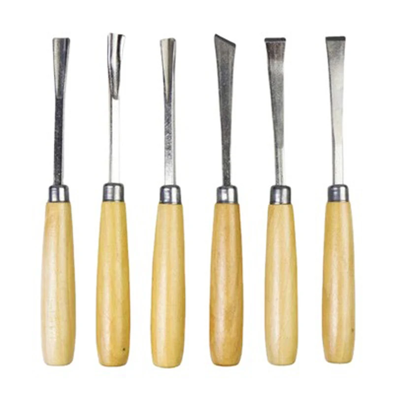 Wood carving knife carving wood carving tool set white steel wood chisel root carving flower chisel 6-piece set
Wood carving knife carving wood carving tool set white steel wood chisel root carving flower chisel 6-piece set
