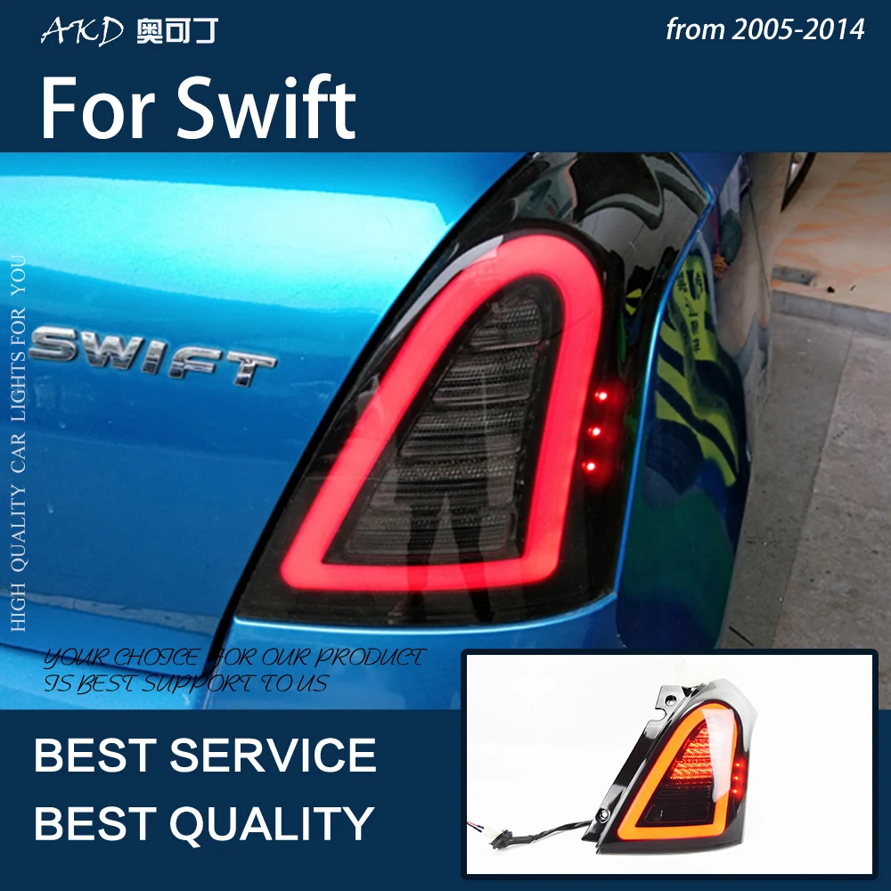 Car Lights for Swift 2004-2015 LED Taillights Rear Fog Dynamic Turn Signal Lamp Highlight Reversing and Brake Upgrade
Car Lights for Swift 2004-2015 LED Taillights Rear Fog Dynamic Turn Signal Lamp Highlight Reversing and Brake Upgrade