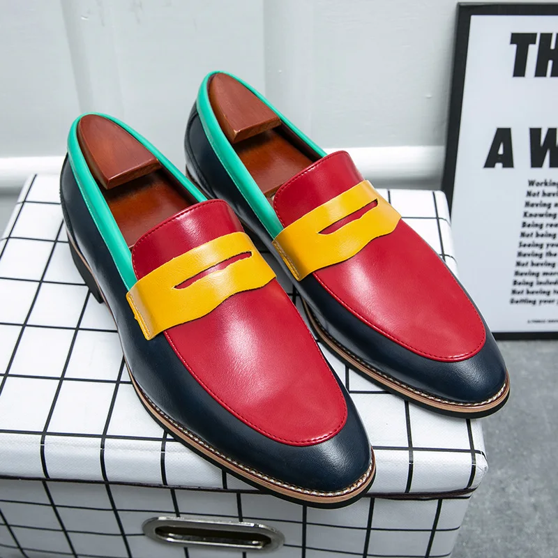 Spring Autumn Korean Fashion Casual Men Shoes Quality Formal Dress Leather Shoes Designer Loafers Mixed Colors Wedding Oxfords
Spring Autumn Korean Fashion Casual Men Shoes Quality Formal Dress Leather Shoes Designer Loafers Mixed Colors Wedding Oxfords