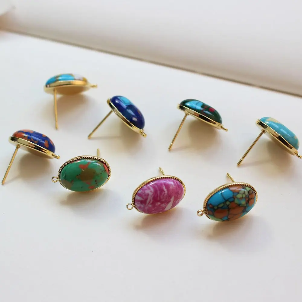 Серьги-гвоздики серебряные в стиле ретро, Овальные, ручной работы, 4 шт., материал, аксессуары для поделок 
Серьги-гвоздики серебряные в стиле ретро, Овальные, ручной работы, 4 шт., материал, аксессуары для поделок