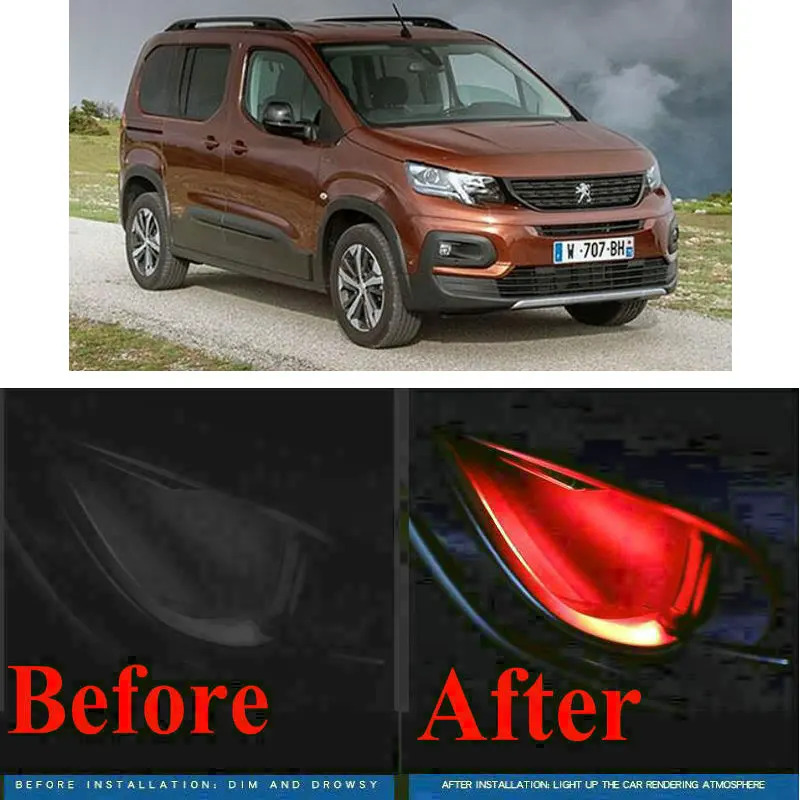 4pc CF style stickers on cars interior inside door handle atmosphere lamp for peugeot rifter traveller
4pc CF style stickers on cars interior inside door handle atmosphere lamp for peugeot rifter traveller
