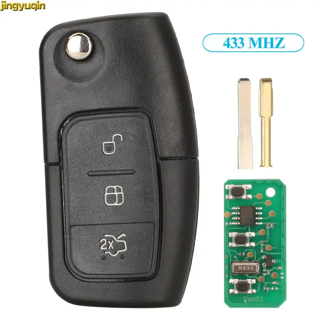 Пульт дистанционного управления Jingyuqin 433 МГц для Ford B-Max C-Max Eco Sport Fiesta Focus Galaxy Mondeo S-Max 3BTNS HU101/FO21
Пульт дистанционного управления Jingyuqin 433 МГц для Ford B-Max C-Max Eco Sport Fiesta Focus Galaxy Mondeo S-Max 3BTNS HU101/FO21