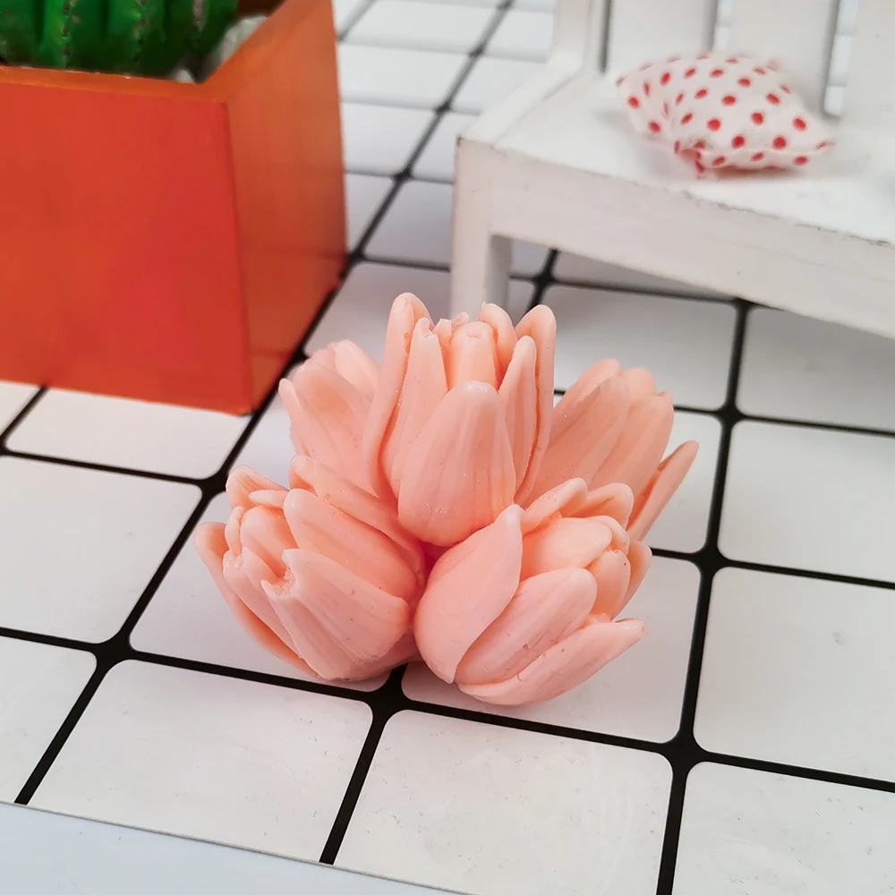 Tulip Flowers Silicone Mold 3D Candle Fondant Cake Mould For Soap High Quality Candy Chocolate New Moulds Decorating DIY Tools
Tulip Flowers Silicone Mold 3D Candle Fondant Cake Mould For Soap High Quality Candy Chocolate New Moulds Decorating DIY Tools