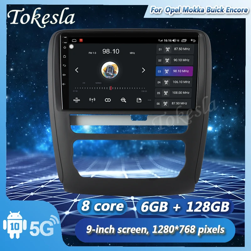 Автомобильный радиоприемник Tokesla Android 11, аудио, DVD, интеллектуальная система, центральный мультимедийный плеер, экран для Opel Mokka Buick Encore 2014-2018
Автомобильный радиоприемник Tokesla Android 11, аудио, DVD, интеллектуальная система, центральный мультимедийный плеер, экран для Opel Mokka Buick Encore 2014-2018
