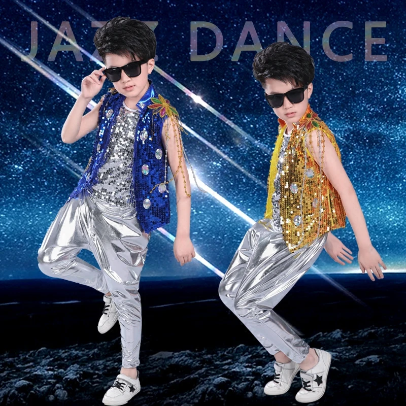 Christmas Jazz Sequin Costume Children's Dance Wear Boys Drum Show Colts Set Autumn Women
Christmas Jazz Sequin Costume Children's Dance Wear Boys Drum Show Colts Set Autumn Women