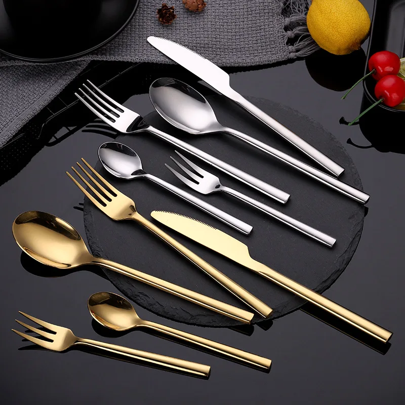 5 pieces of stainless steel western cutlery golden cutlery set hotel supplies western cutlery set
5 pieces of stainless steel western cutlery golden cutlery set hotel supplies western cutlery set