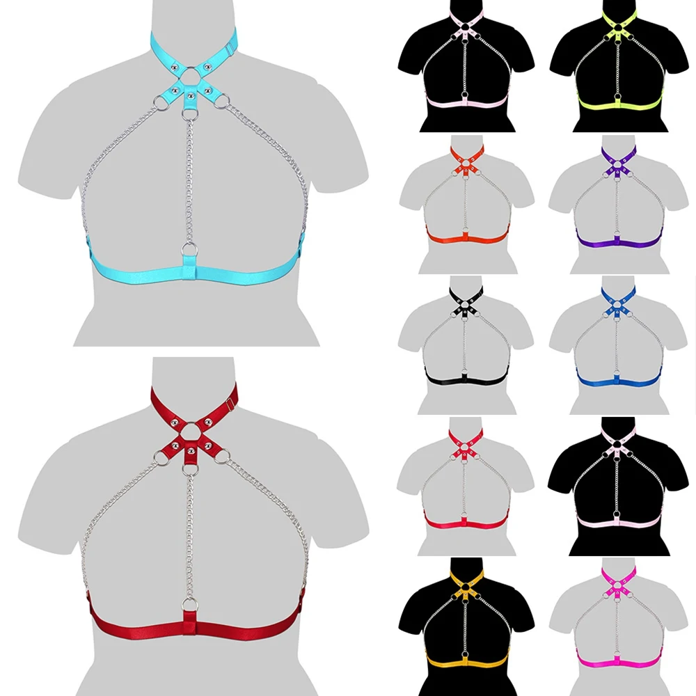 Chain Accessories Sexy Busty Women Harness Gothic Suspender Plus Size Lingerie Garters Belt Bondage Strap Bra Belts Gothic Style
Chain Accessories Sexy Busty Women Harness Gothic Suspender Plus Size Lingerie Garters Belt Bondage Strap Bra Belts Gothic Style