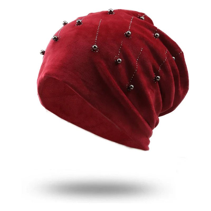 New Women's Beanie Hat Autumn Casual Rhinestone Cotton Plain Slouchy Beanie Hat for Women Female Balavaca Skullies&Beanies
New Women's Beanie Hat Autumn Casual Rhinestone Cotton Plain Slouchy Beanie Hat for Women Female Balavaca Skullies&Beanies