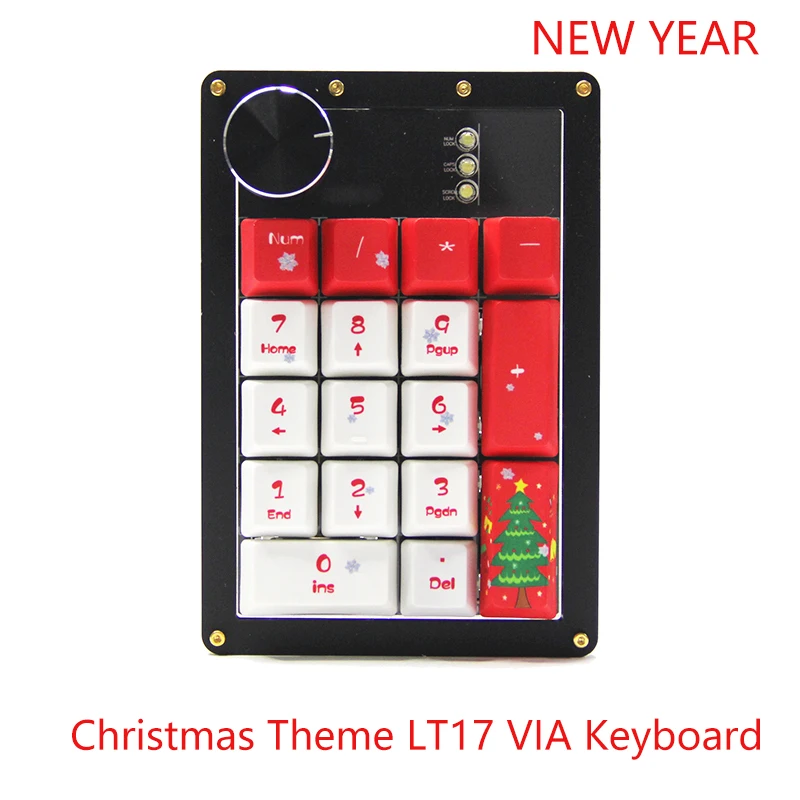 Christmas Theme VIA Keyboard QMK Firmware New Year Mechanical Programmable Keyboard 17 Key Type C USB Macro Knob Keypad
Christmas Theme VIA Keyboard QMK Firmware New Year Mechanical Programmable Keyboard 17 Key Type C USB Macro Knob Keypad