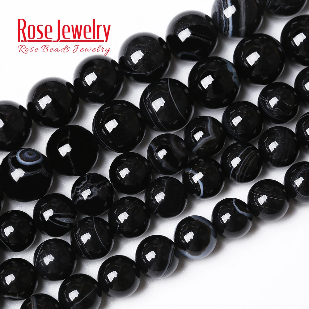 Natural Stone Striped Onyx Black Agates Round Loose Beads 15" Strand 4 6 8 10 12 MM Pick Size For Jewelry Making DIY
Natural Stone Striped Onyx Black Agates Round Loose Beads 15" Strand 4 6 8 10 12 MM Pick Size For Jewelry Making DIY