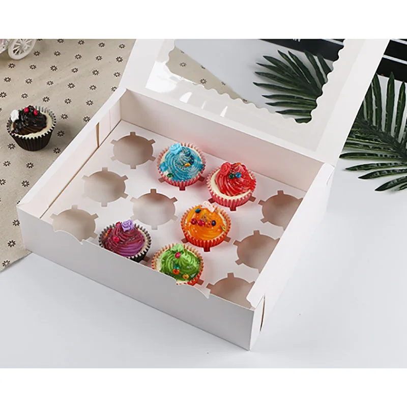 10Pcs 12 Cup Muffin Cupcake Kraft Paper Cake Box Wedding Favor Birthday Party Dessert Packaging Paper Holder In Round Hole White
10Pcs 12 Cup Muffin Cupcake Kraft Paper Cake Box Wedding Favor Birthday Party Dessert Packaging Paper Holder In Round Hole White