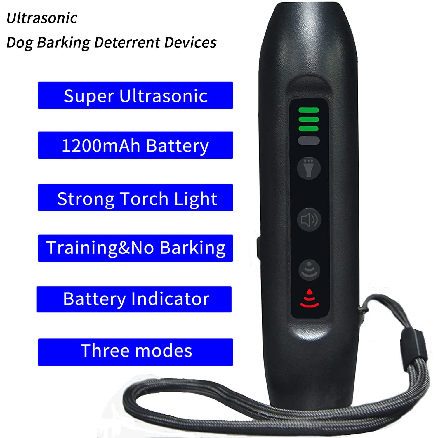 Ultrasonic Dog Barking Deterrent 3-in-1 Dog Training and Bark Control Device Anti-Barking Device Control Range of 16.4 Ft
Ultrasonic Dog Barking Deterrent 3-in-1 Dog Training and Bark Control Device Anti-Barking Device Control Range of 16.4 Ft