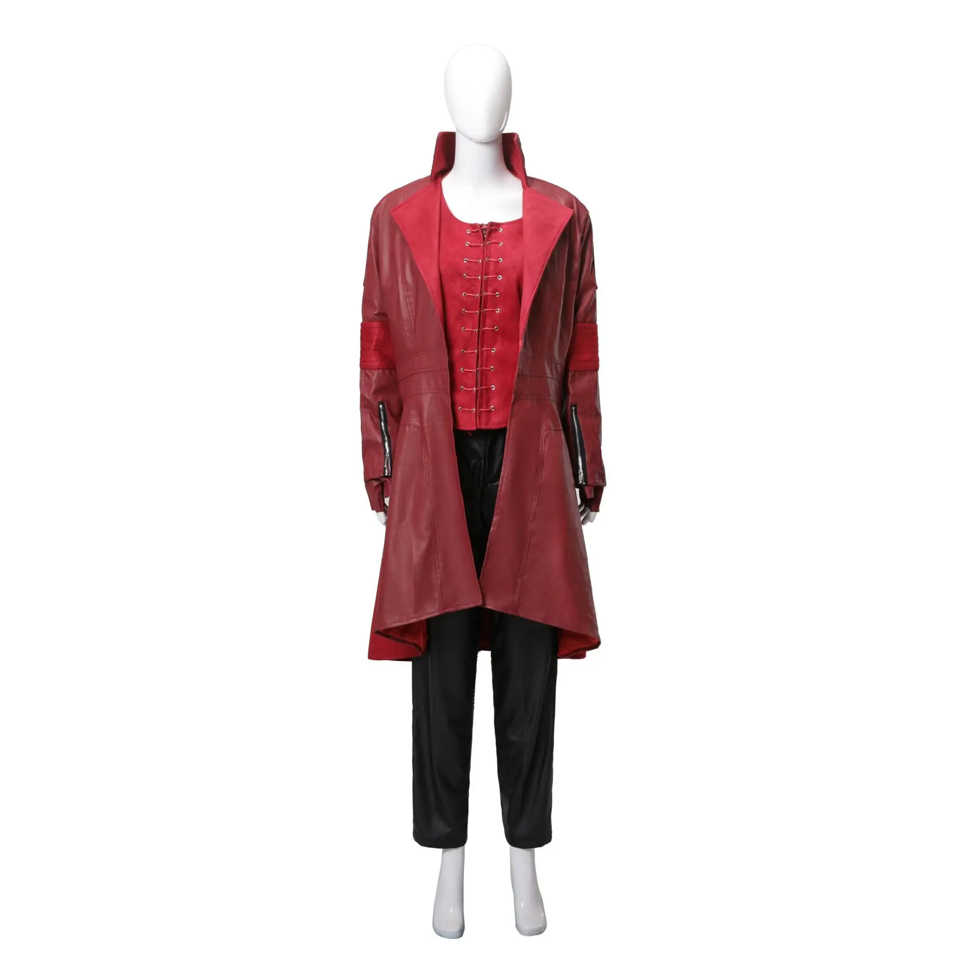 Wanda Vision Scarlet Witch Cosplay Costume Red Coat Vest Woman Halloween OutfitS
Wanda Vision Scarlet Witch Cosplay Costume Red Coat Vest Woman Halloween OutfitS