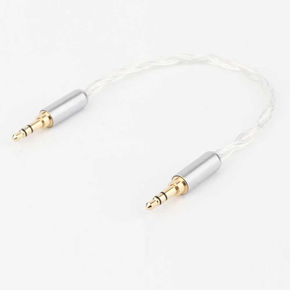 10cm Silver Plated 3.5mm Male to 3.5mm Male Stereo Audio Hifi Audio cable car AUX wire jump cable
10cm Silver Plated 3.5mm Male to 3.5mm Male Stereo Audio Hifi Audio cable car AUX wire jump cable