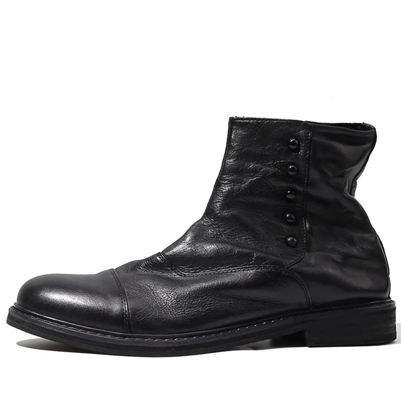 Men Cow Leather Chelsea Boots Ankle Handmade Luxury Trainers Autumn Brogue Shoes Slip-On Male Business Casual Shoes Boots
Men Cow Leather Chelsea Boots Ankle Handmade Luxury Trainers Autumn Brogue Shoes Slip-On Male Business Casual Shoes Boots