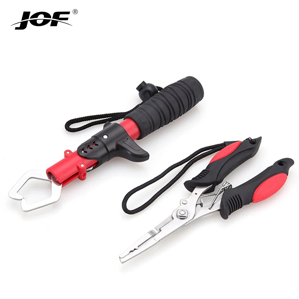 JOF Fishing Tools Stainless Steel Aluminum Fishing Grip with Scale Multi-function Fishing Pliers Cutting Stripping Pulling
JOF Fishing Tools Stainless Steel Aluminum Fishing Grip with Scale Multi-function Fishing Pliers Cutting Stripping Pulling