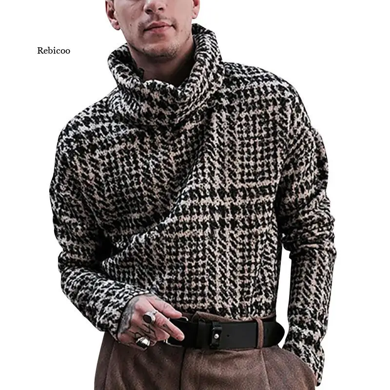New Men Knitted Top Europe and The United States Men's High-Necked Body-Socking Trend Knitted Top
New Men Knitted Top Europe and The United States Men's High-Necked Body-Socking Trend Knitted Top