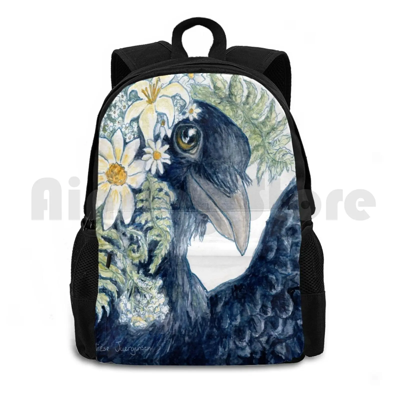 Crow Selfie Outdoor Hiking Backpack Riding Climbing Sports Bag Crow Raven Black Feathers Flowers Flower Crown Selfie Cute
Crow Selfie Outdoor Hiking Backpack Riding Climbing Sports Bag Crow Raven Black Feathers Flowers Flower Crown Selfie Cute