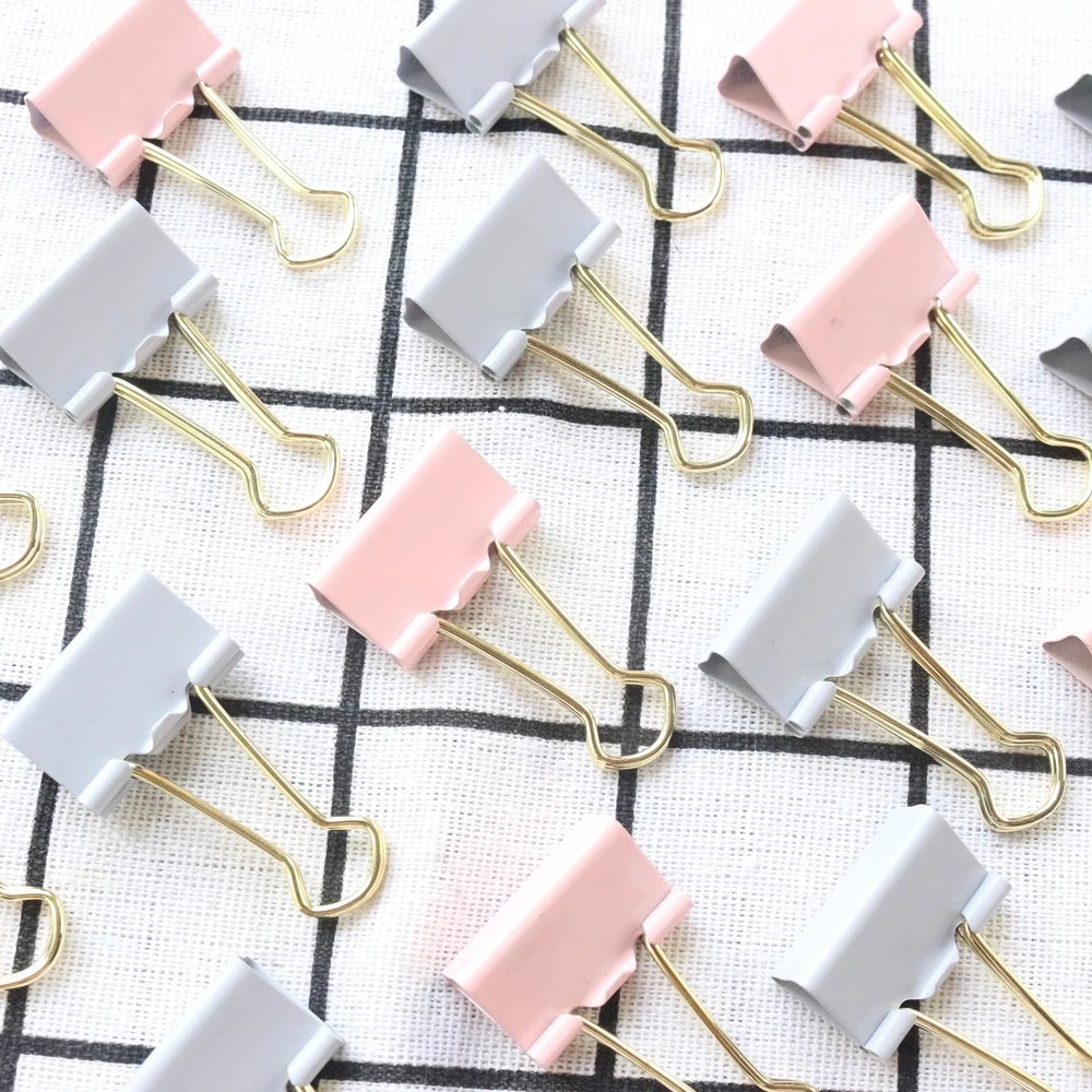 Domikee cute candy Korean office school binder clips set gold metal student document planner memo clamp clips stationery 15pcs
Domikee cute candy Korean office school binder clips set gold metal student document planner memo clamp clips stationery 15pcs