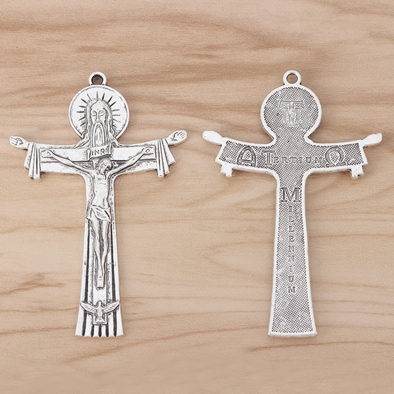 5 Pieces Large Jesus Christian Cross Crucifix Charms Pendants for Necklace Jewelry Making 77x50mm
5 Pieces Large Jesus Christian Cross Crucifix Charms Pendants for Necklace Jewelry Making 77x50mm