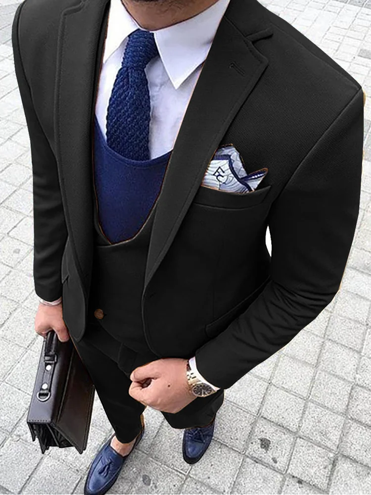 2019 new fashion Men Suit 3 piece V Neck Leisure Notched Lapel Tuxedos Men Suits for Wedding (Jacket+Pants+Vest)
2019 new fashion Men Suit 3 piece V Neck Leisure Notched Lapel Tuxedos Men Suits for Wedding (Jacket+Pants+Vest)