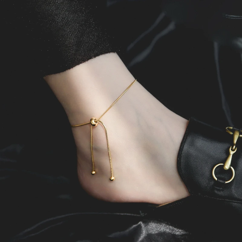 YUN RUO Yellow Gold Color Adjustable Snake Chain Anklet Fashion Woman Gift 316 Titanium Steel Jewelry Never Fade hypoallergenic
YUN RUO Yellow Gold Color Adjustable Snake Chain Anklet Fashion Woman Gift 316 Titanium Steel Jewelry Never Fade hypoallergenic