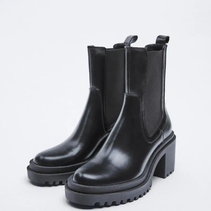 2023 Winter Warm Boots Leather Thick-soled Chelsea Boots Women Plus Velvet Square Heel Short Boots Street Style Ankle Booties
2023 Winter Warm Boots Leather Thick-soled Chelsea Boots Women Plus Velvet Square Heel Short Boots Street Style Ankle Booties
