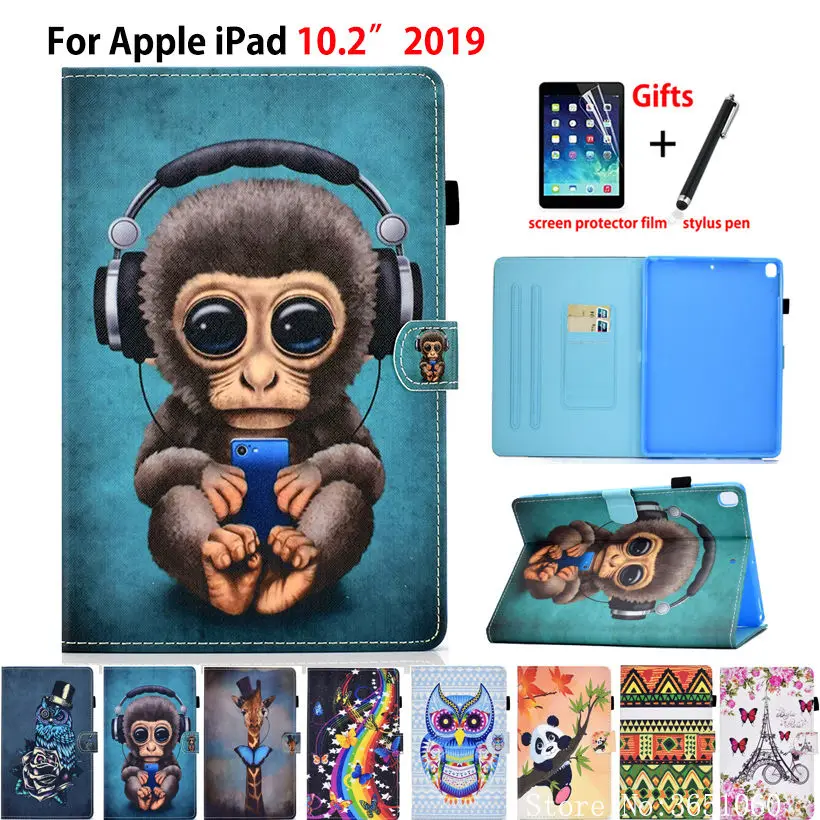 Чехол для iPad 10,2 2019, умный чехол для Apple iPad 7 поколения A2200 A2198 A2232, чехол с мультяшной подставкой и изображением обезьяны, чехол + подарок
Чехол для iPad 10,2 2019, умный чехол для Apple iPad 7 поколения A2200 A2198 A2232, чехол с мультяшной подставкой и изображением обезьяны, чехол + подарок