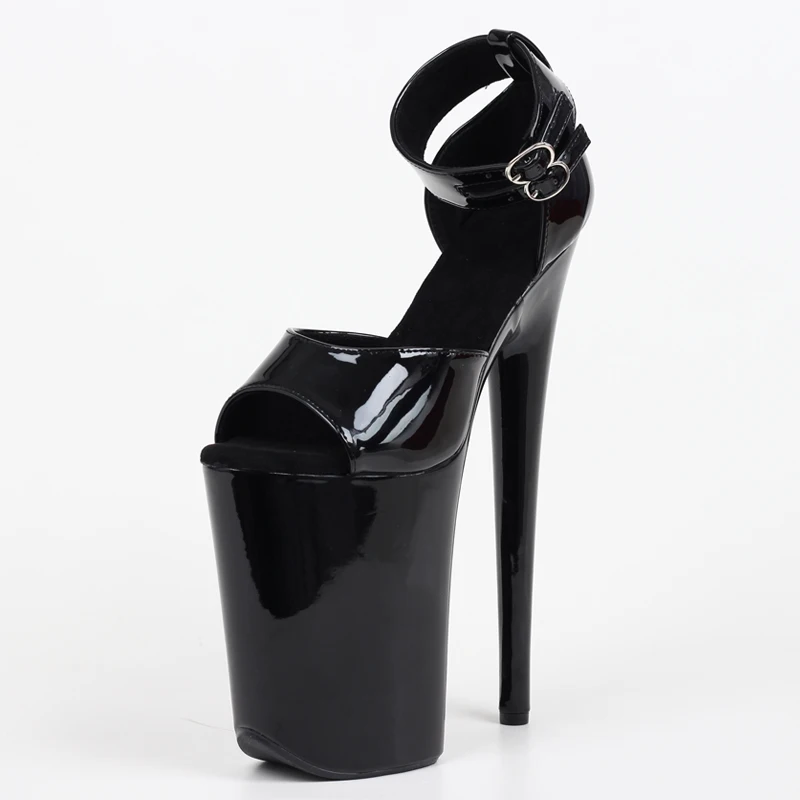 23cm high heel Black Ankle Cuff DOrsay Sandals Sexy Exotic Dancing Platform Extreme High Heels
23cm high heel Black Ankle Cuff DOrsay Sandals Sexy Exotic Dancing Platform Extreme High Heels