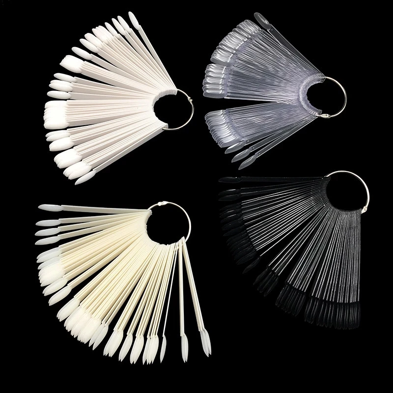 50pcs/set 4 Colors Round Fan Shaped Nail Art False Tips Polish Gel Color Practice Display Showing Card Stick Bar Manicure Tool
50pcs/set 4 Colors Round Fan Shaped Nail Art False Tips Polish Gel Color Practice Display Showing Card Stick Bar Manicure Tool