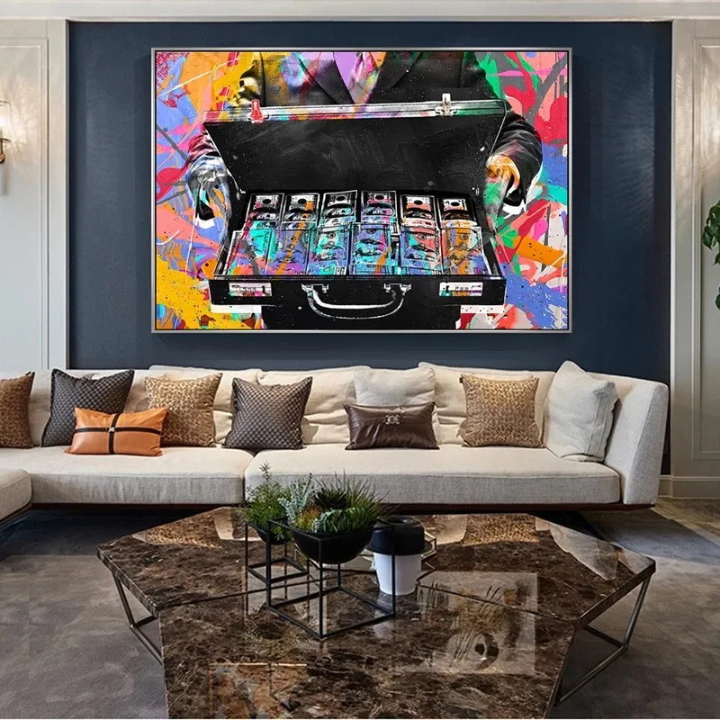 Graffiti Art Canvas Painting Abstract Money Inspirational Wall Art Posters and Prints Street Art Picture for Living Room Decor
Graffiti Art Canvas Painting Abstract Money Inspirational Wall Art Posters and Prints Street Art Picture for Living Room Decor