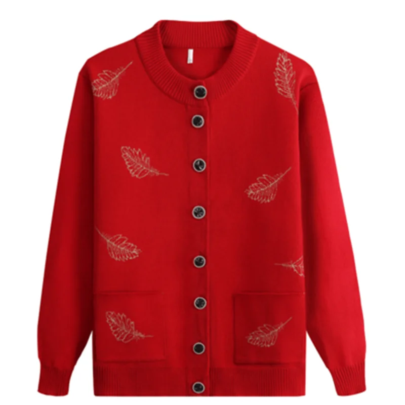 Middle-aged Mom Women Sweater Cardigan Coat Grandma-Sweater Old Man Loose-Fit Spring And Autumn Winter Top Women clothing A170
Middle-aged Mom Women Sweater Cardigan Coat Grandma-Sweater Old Man Loose-Fit Spring And Autumn Winter Top Women clothing A170