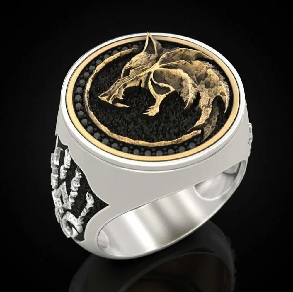 Foydjew New Wizard Hunter Wolf Claw Rings European American Viking Warrior Retro Stainless Steel Two-color Gold Men's Ring
Foydjew New Wizard Hunter Wolf Claw Rings European American Viking Warrior Retro Stainless Steel Two-color Gold Men's Ring