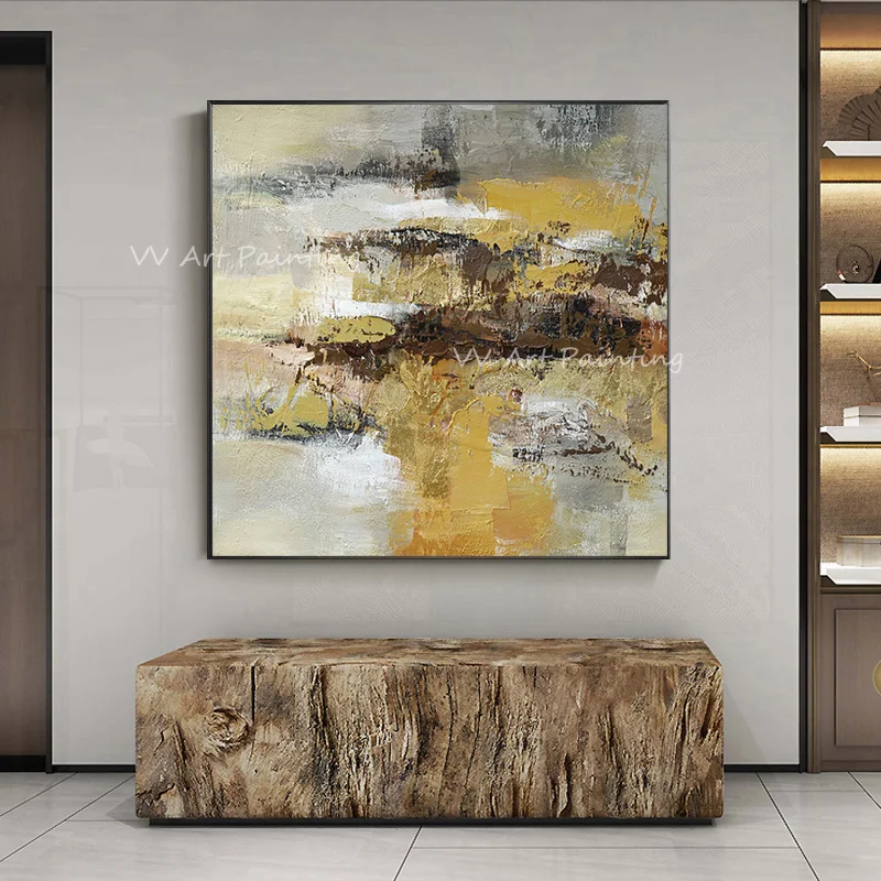 Handmade Thick Brown Grey Canvas Abstract rt Home Decor Wall Painting For Living Room Holiday Gift No Frame
Handmade Thick Brown Grey Canvas Abstract rt Home Decor Wall Painting For Living Room Holiday Gift No Frame