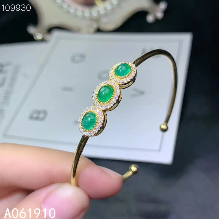 KJJEAXCMY Boutique Jewelry 925 Sterling Silver Inlaid Natural Emerald Gemstone Ladies Bracelet Support Detection Girls' Party
KJJEAXCMY Boutique Jewelry 925 Sterling Silver Inlaid Natural Emerald Gemstone Ladies Bracelet Support Detection Girls' Party
