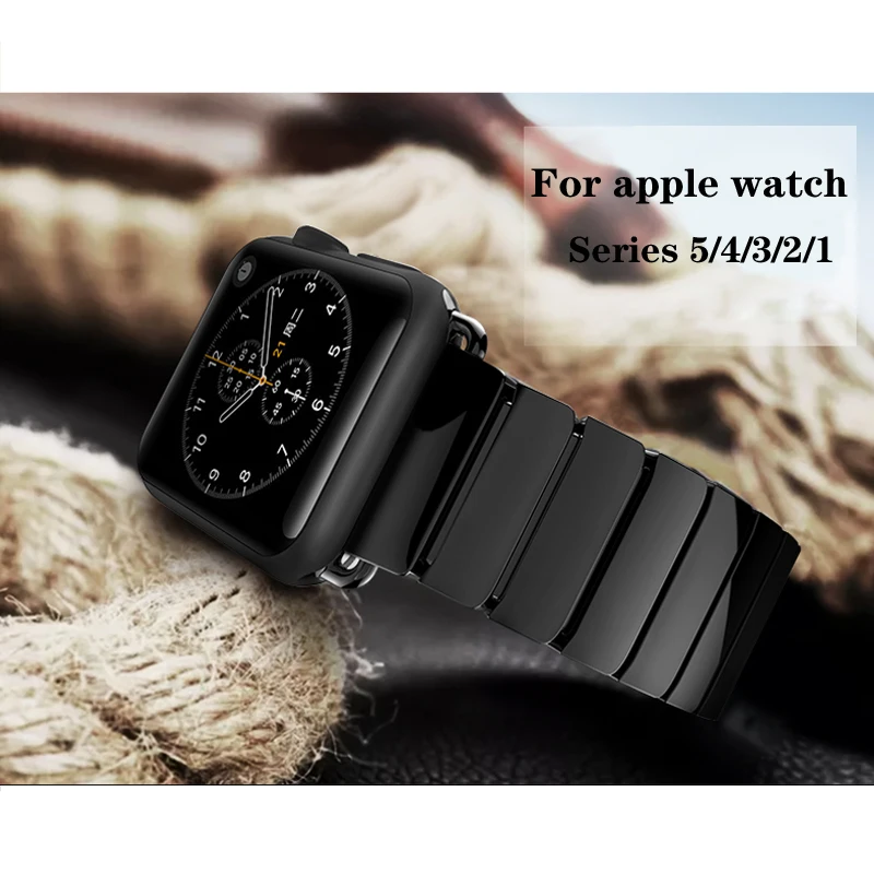 Ремешок керамический для apple watch band 44 мм 40 мм 45 мм 41 мм 42 мм 38 мм, браслет с пряжкой-бабочкой для iwatch series 7/6/SE/5/4/3
Ремешок керамический для apple watch band 44 мм 40 мм 45 мм 41 мм 42 мм 38 мм, браслет с пряжкой-бабочкой для iwatch series 7/6/SE/5/4/3