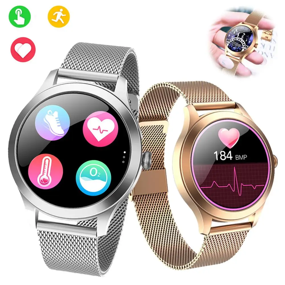 Women Female Smart Watch Girls Stainless Steel Smartwatch Full Touch Wristwatch Heart Rate Monitoring Bracelet
Women Female Smart Watch Girls Stainless Steel Smartwatch Full Touch Wristwatch Heart Rate Monitoring Bracelet
