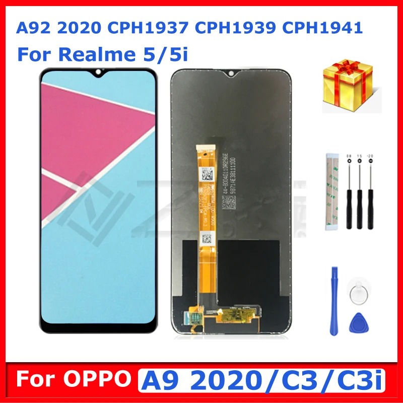 ЖК-дисплей 6,5 дюйма для OPPO Realme 5, сенсорная панель RMX1911 rmxточно, экран C3i, датчик сборки для Realme 5i, инструменты для ремонта A9 2020 C3
ЖК-дисплей 6,5 дюйма для OPPO Realme 5, сенсорная панель RMX1911 rmxточно, экран C3i, датчик сборки для Realme 5i, инструменты для ремонта A9 2020 C3