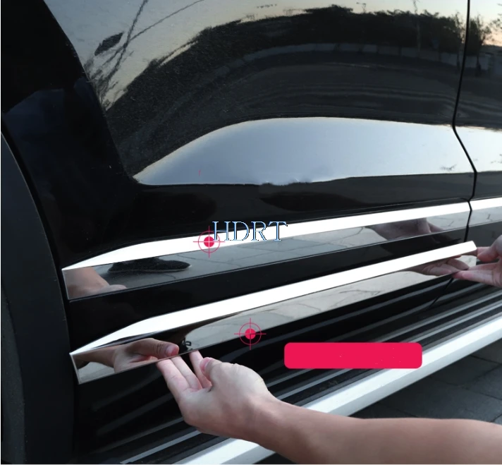 Carbon fibre/black/silver Car Auto Side Skirt Car Sticker Side Body Door Decoration Trim For VW-Volkswagen Touareg 2019 2020
Carbon fibre/black/silver Car Auto Side Skirt Car Sticker Side Body Door Decoration Trim For VW-Volkswagen Touareg 2019 2020