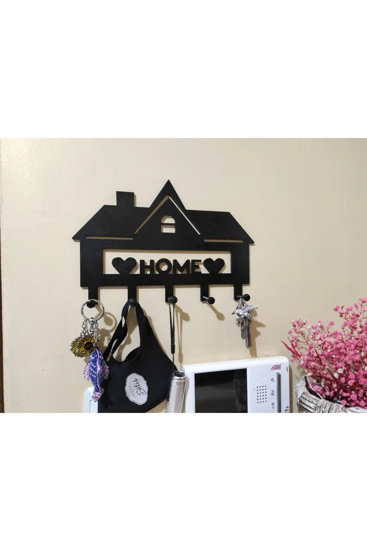 Decorative - Aesthetic Key Holder Home Written, Heart Themed, Stylish, Black Model, Wall Decoration, Giftable, Free Shipping
Decorative - Aesthetic Key Holder Home Written, Heart Themed, Stylish, Black Model, Wall Decoration, Giftable, Free Shipping