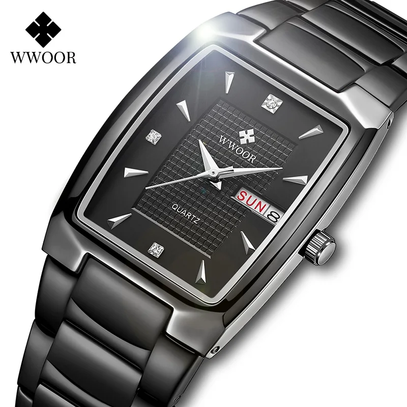 WWOOR Fashion Watch For Women Luxury Brand Diamond Design Dress Ladies Black Square Quartz Wrist Watch Female Clock Montre Femme
WWOOR Fashion Watch For Women Luxury Brand Diamond Design Dress Ladies Black Square Quartz Wrist Watch Female Clock Montre Femme