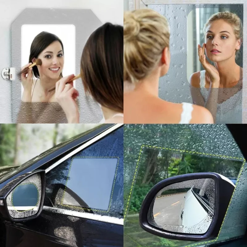 2Pcs Waterproof Car Side Window Rainproof Stickers Rearview Mirror Sticker Anti-Fog Clear Protective Film Bathroom Mirror Film
2Pcs Waterproof Car Side Window Rainproof Stickers Rearview Mirror Sticker Anti-Fog Clear Protective Film Bathroom Mirror Film