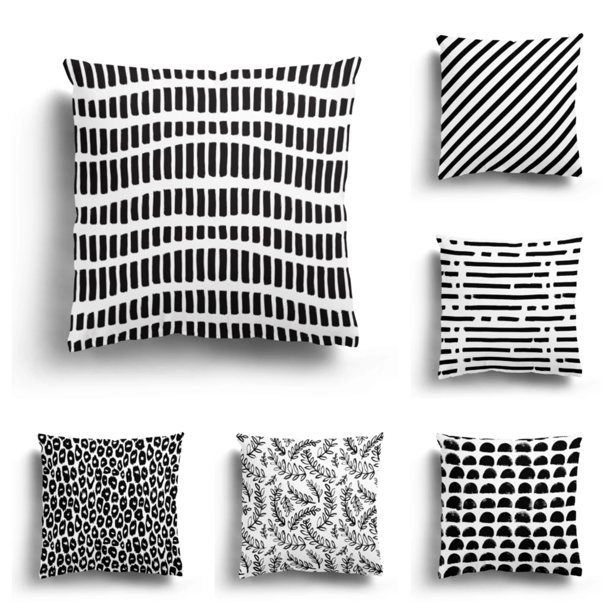 Modern home living room decoration pillowcase sofa cover 45*45cm cushion cover 60x60cm Nordic 50X50 autumn black white simple
Modern home living room decoration pillowcase sofa cover 45*45cm cushion cover 60x60cm Nordic 50X50 autumn black white simple