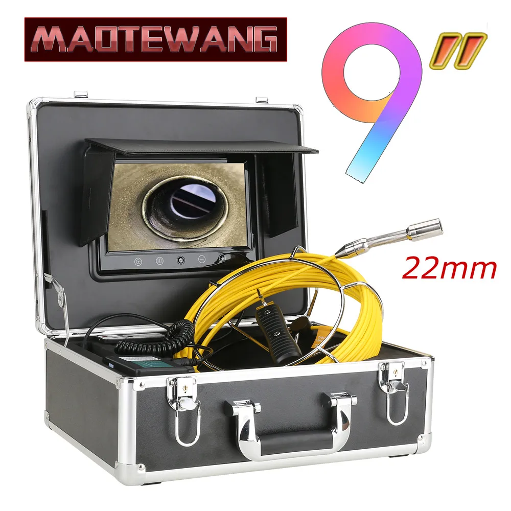 9”Monitor 20M Pipe Inspection Video Camera,IP68 HD 1000TVL Drain Sewer Pipeline Industrial Endoscope System
9”Monitor 20M Pipe Inspection Video Camera,IP68 HD 1000TVL Drain Sewer Pipeline Industrial Endoscope System